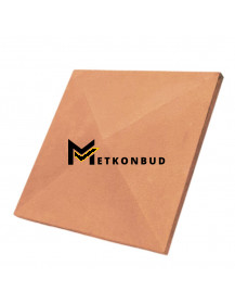 Ковпак на паркан 400х400 мм "Чотирискатний гладкий / Помаранчевий"